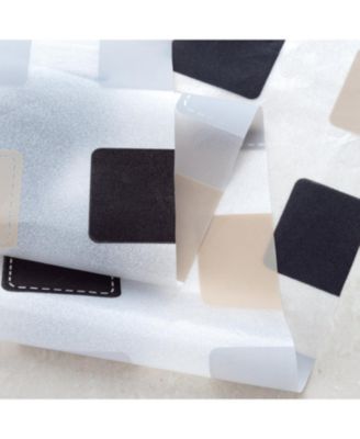 90GSM Peva Glit Printed Tiles Shower Curtain Tan