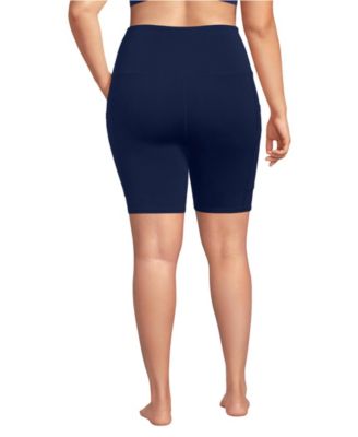 Women's Plus Size Tugless QuickDry 7" Swim Bike Shorts