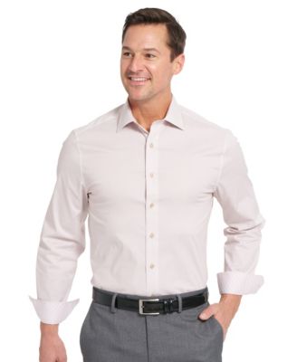 Men's Woven Tonal Dot Button-Front Dress Shirt