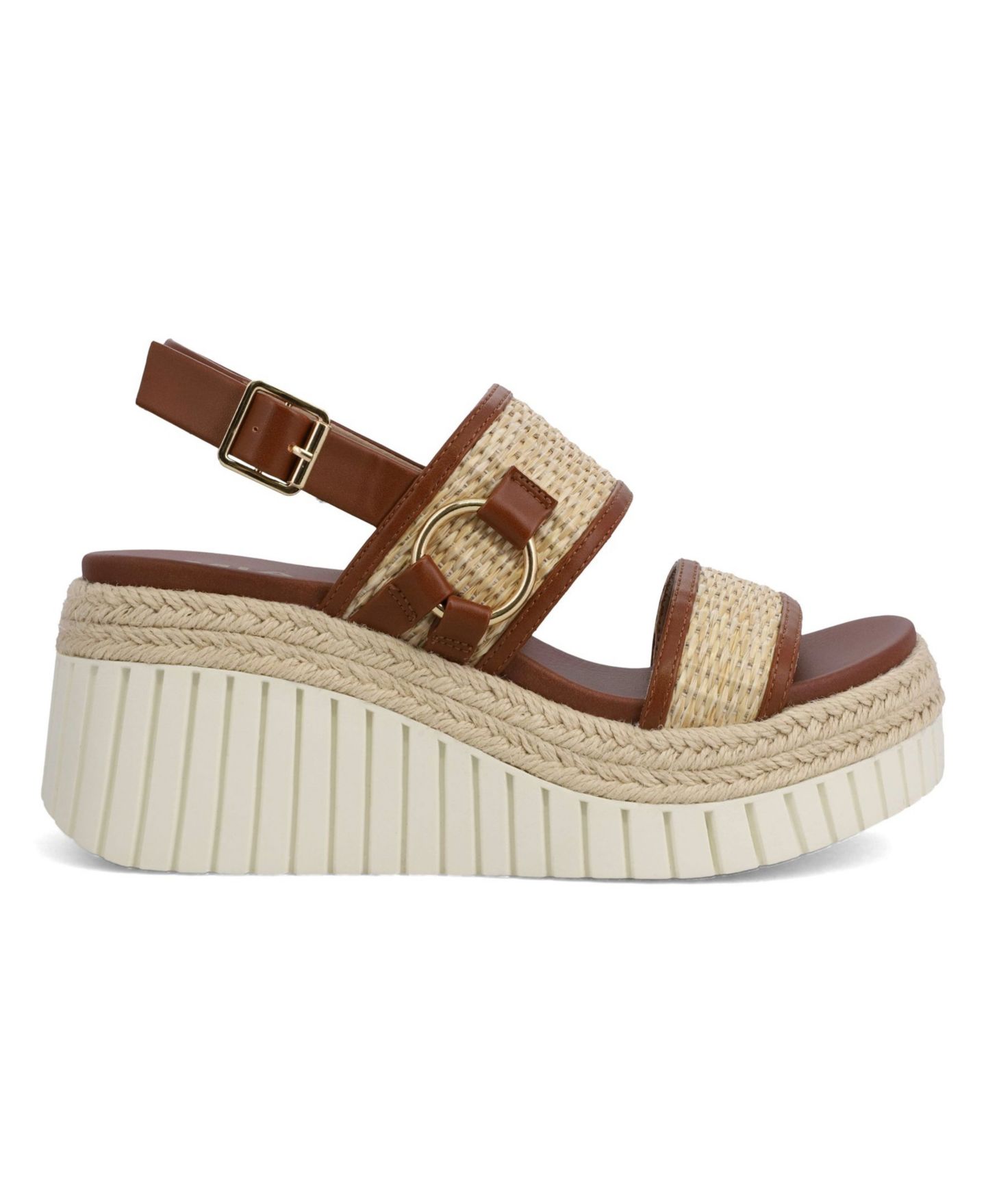 Женские сандалии MIA Yuris Platform Wedge, цвет: Натуральный / Коньячный — фото 2
