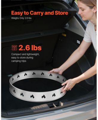 Fire Pit Stand for Bonfire Stove, Stainless Steel Outdoor Support Ring