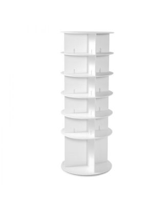 6-Tier Rotating Shoe Rack 360° Spinning Carousel