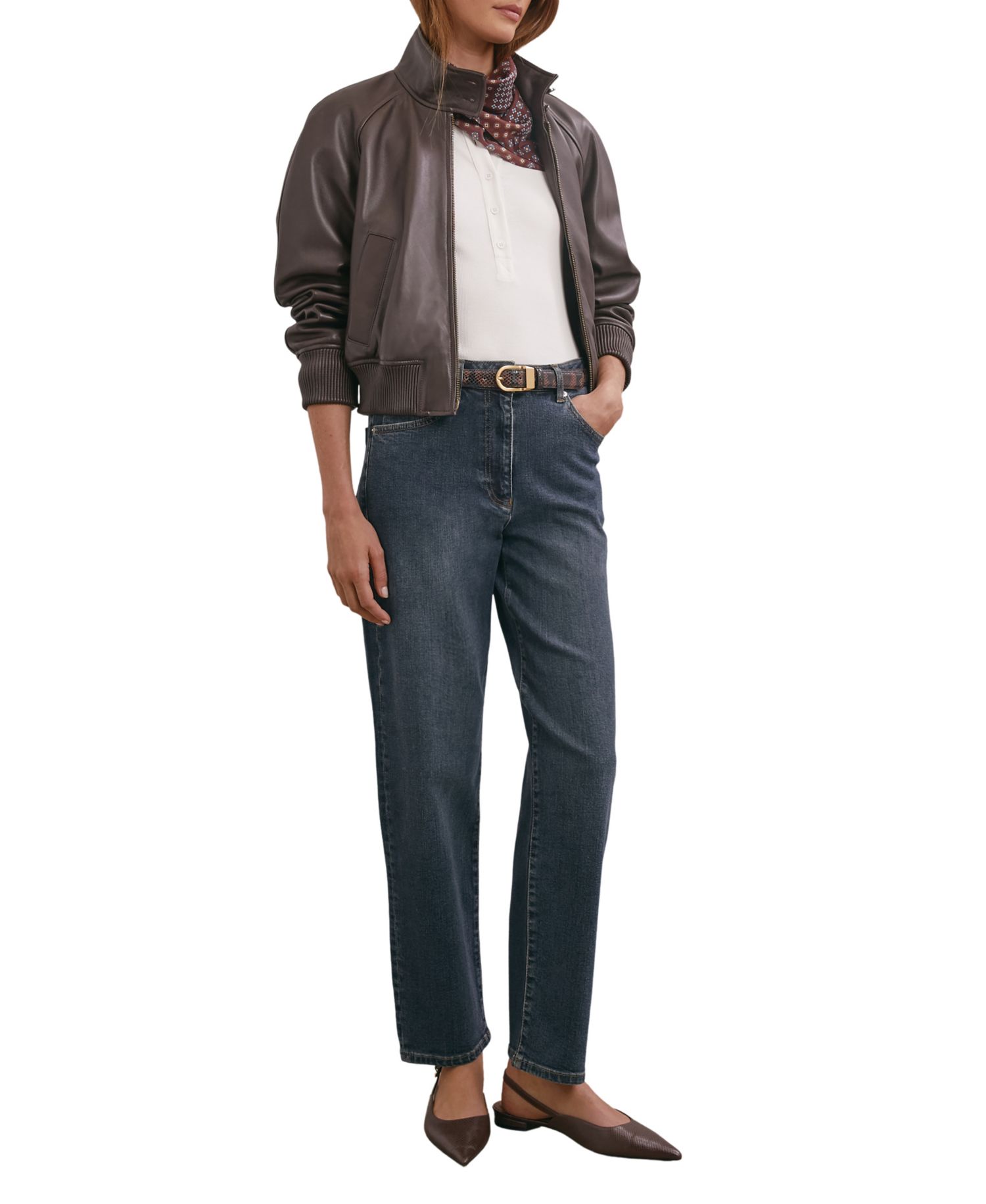 Women's Selin Mid-Rise Straight-Leg Jeans