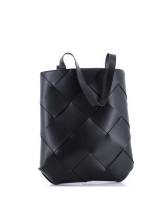 North South Billboard Tote Bag Intrecciato Leather