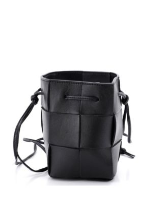 Mini Cassette Bucket Bag Maxi Intrecciato Leather