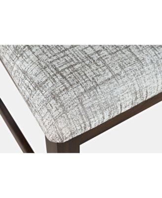 2 Pc Upholstered Slotback Counter Stool