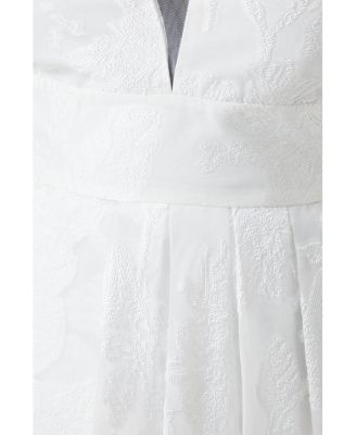 Women's Plunge Neck Maxi Wedding Dress