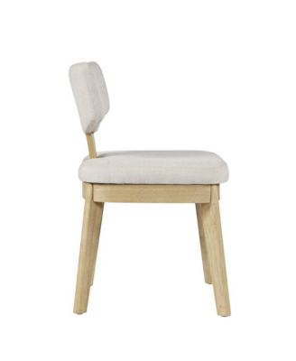 Set of 2 Tate Mid-Century Modern Split Back Upholstered Dining Chair