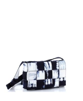 Cassette Crossbody Bag Maxi Intrecciato Tie Dye Denim