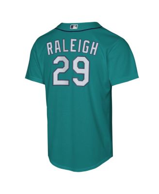 Big Boys and Girls Cal Raleigh Teal Seattle Mariners Alternate Replica Jersey