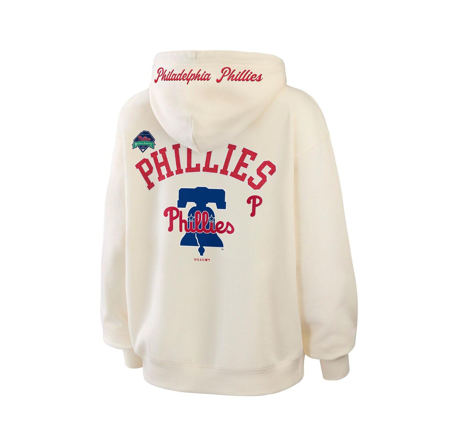 Women's Cream Philadelphia Phillies Full-Zip Hoodie