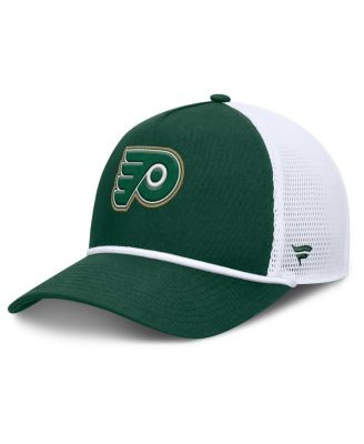 Men's Green/White Philadelphia Flyers Bermuda A-Frame Adjustable Hat