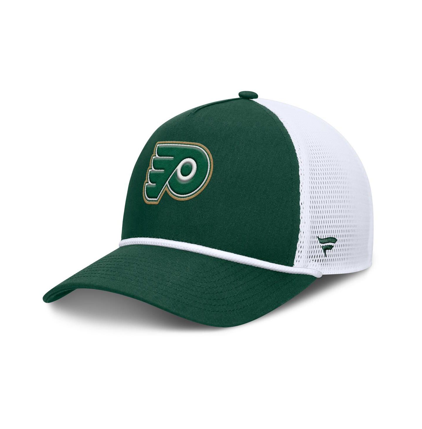 Мужская кепка Fanatics Green/White Philadelphia Flyers Bermuda A-Frame Adjustable Hat — фото 1