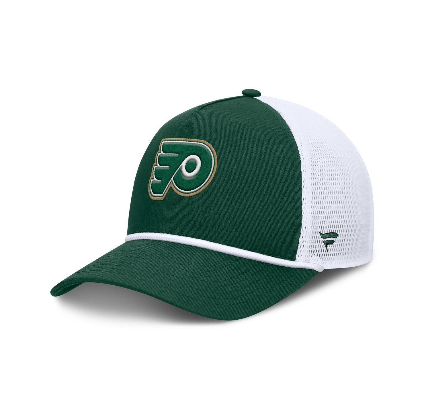 Men's Green/White Philadelphia Flyers Bermuda A-Frame Adjustable Hat