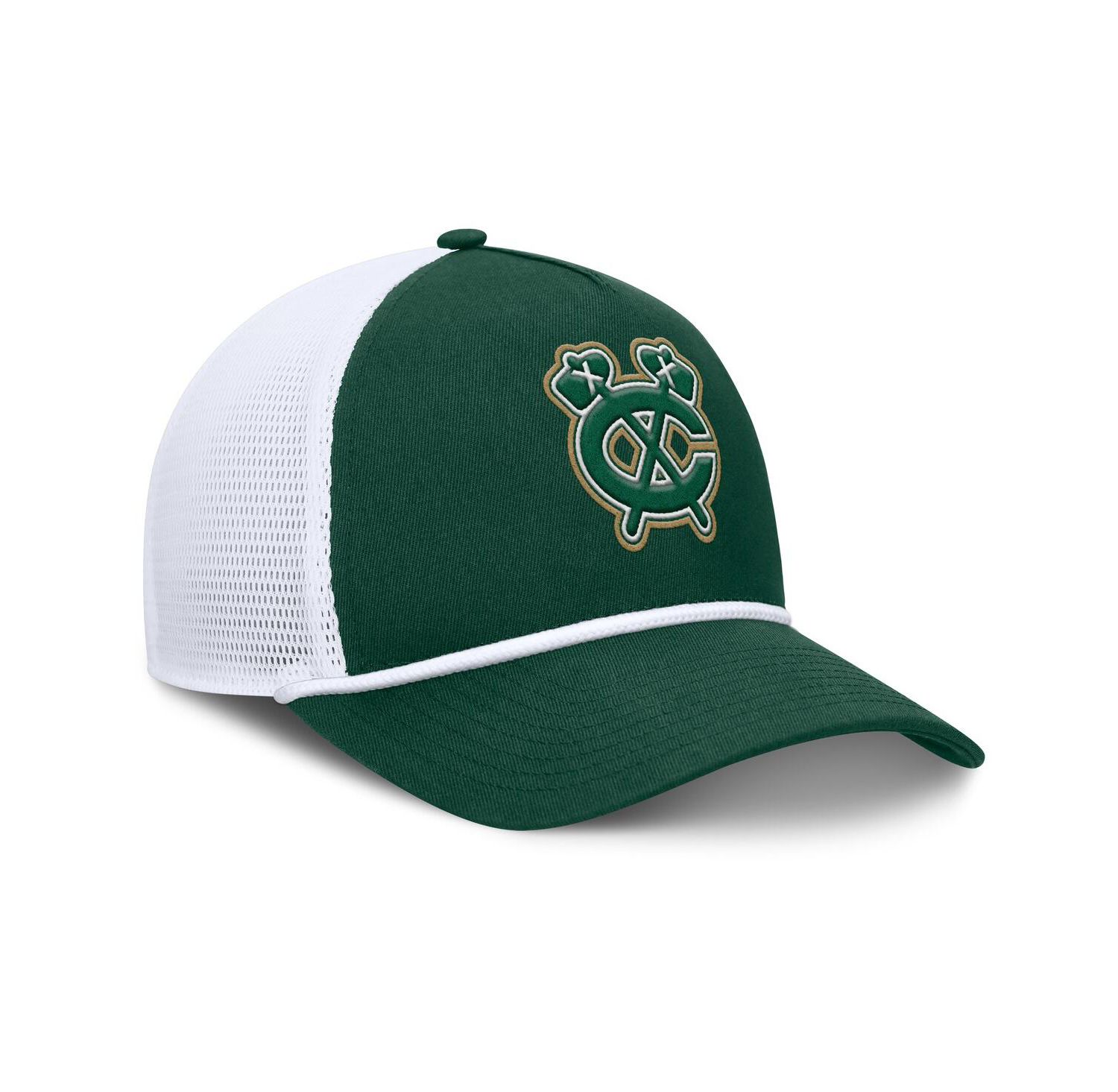Men's Green/White Chicago Blackhawks Bermuda A-Frame Adjustable Hat