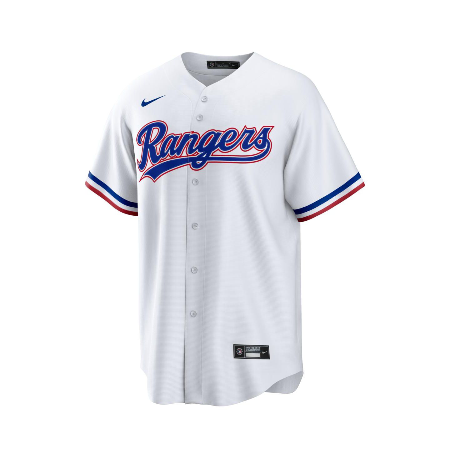 Мужской топ Nike White Texas Rangers Home Big & Tall Replica Jersey — фото 3