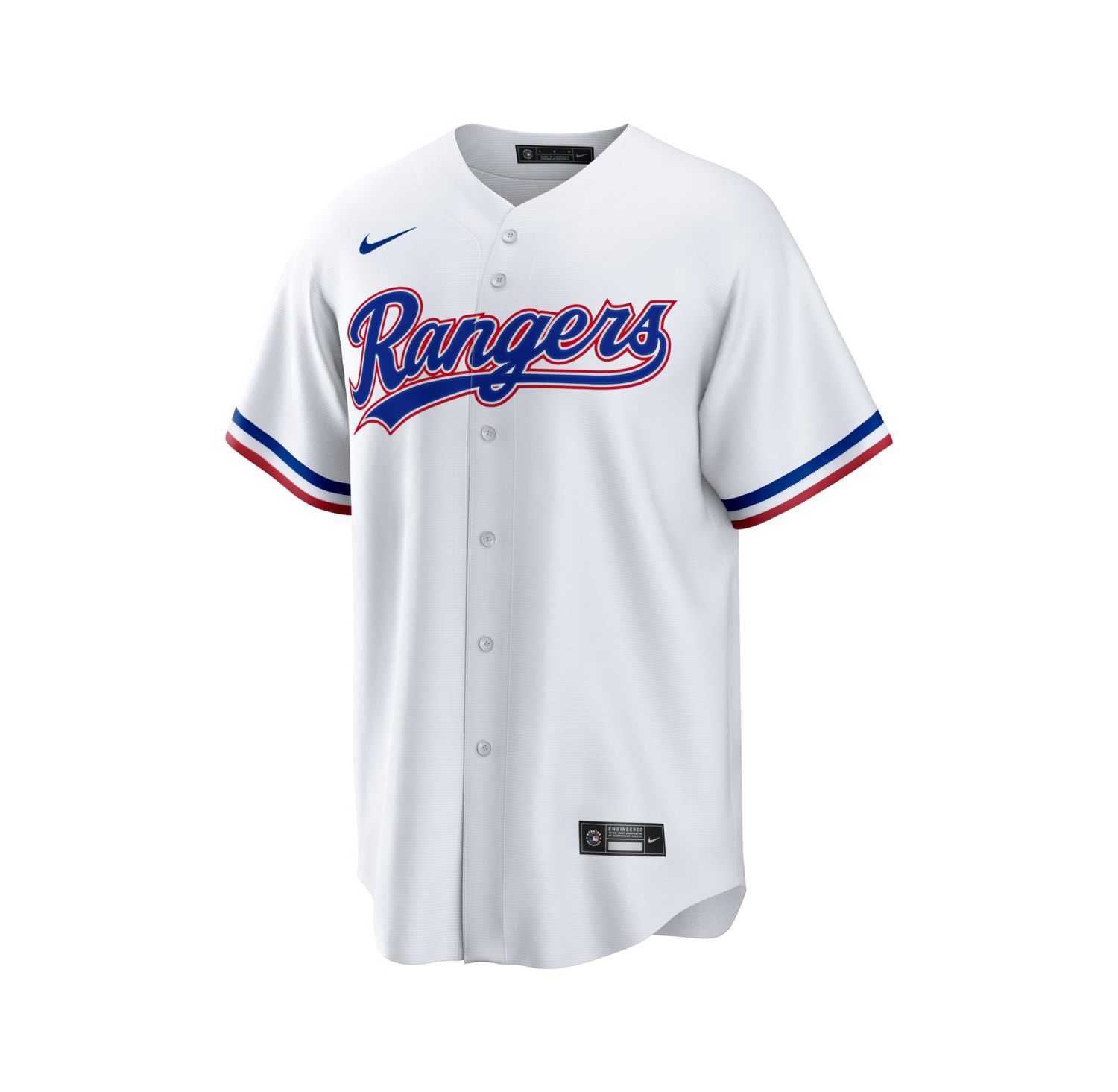 Men's White Texas Rangers Home Big & Tall Replica Jersey