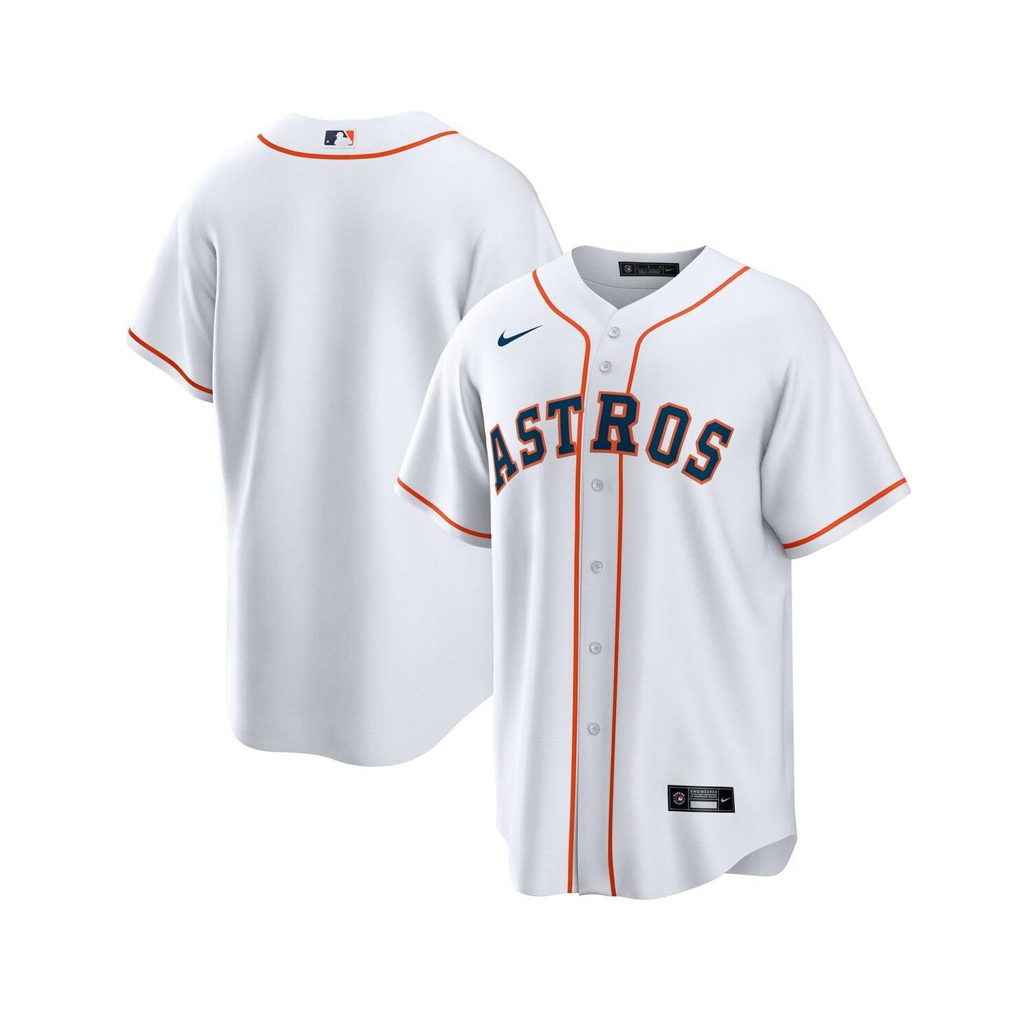 Men's White Houston Astros Home Big & Tall Replica Jersey