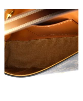 Tabou Clutch with Strap Triomphe Coated Canvas