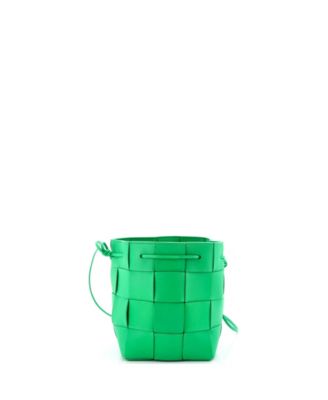 Small Cassette Bucket Bag Maxi Intrecciato Leather