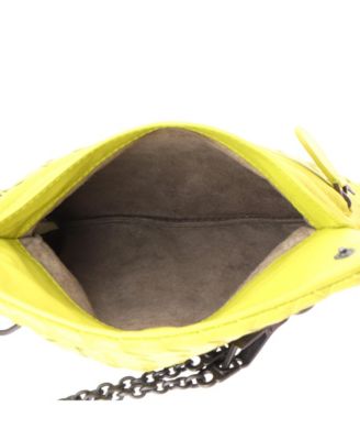 Small Expandable Chain Crossbody Bag Intrecciato Nappa