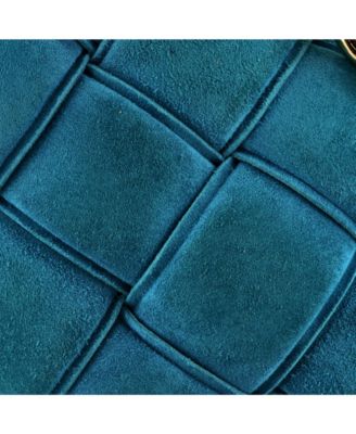 Cassette Chain Crossbody Bag Padded Maxi Intrecciato Suede