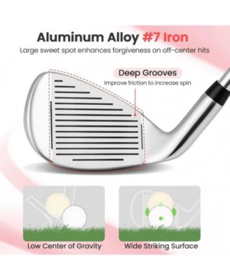 7 Iron Single Golf Club for Women with Graphite Shaft and Headcover