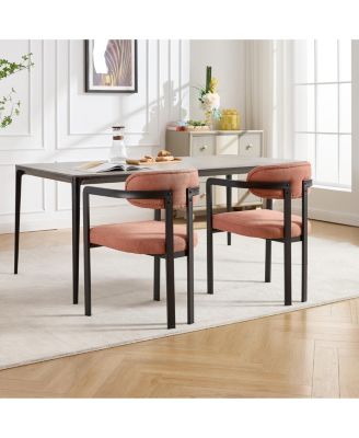  Modern Dining Room Chairs, Upholstered Boucle Kitchen Dining Chairs