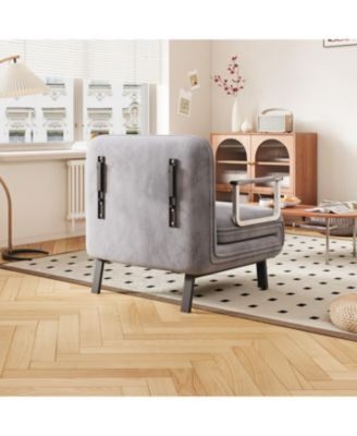 Tri-Fold Sofa Bed with Adjustable Backrest