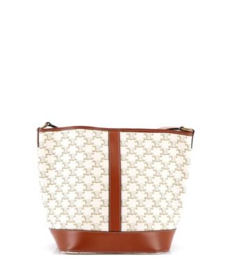 Medium Bucket Bag Triomphe Coated Canvas