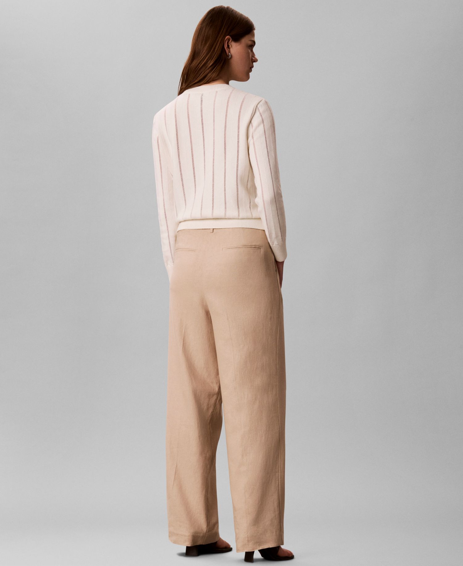 Women's Wide-Leg Pleated Trousers