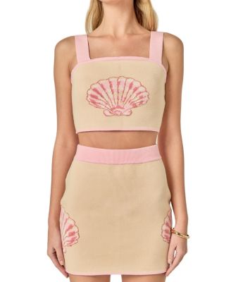 Women's Sea Shell Sleeveless Knit Top