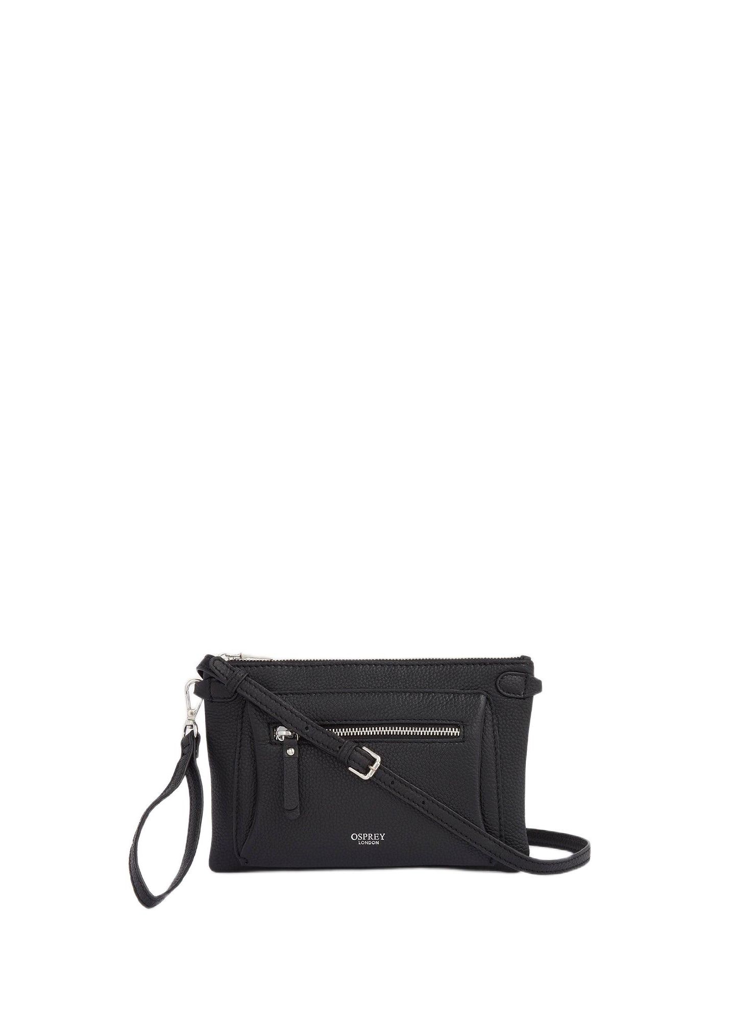 Женская сумка Osprey London The Ruby Leather Crossbody, цвет: Чёрный — фото 1