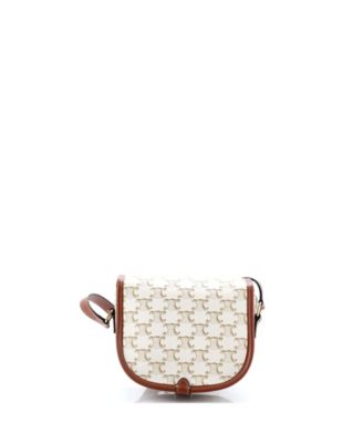 Medium Folco Bag Triomphe Coated Canvas