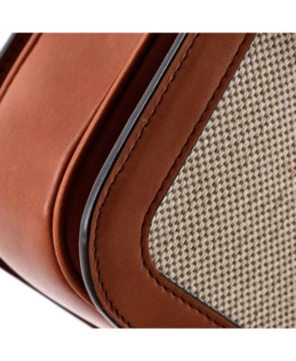 Medium Triomphe Shoulder Bag Canvas with Leather