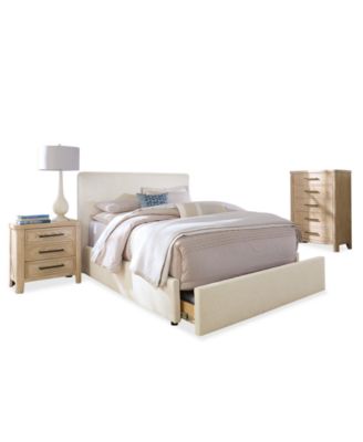 Marcel 3-Pc. Upholstered Full Storage Bed Set (Bed, Chest and Nightstand)