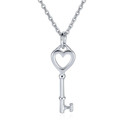 Romantic Key to Her Heart Pendant Necklace .925