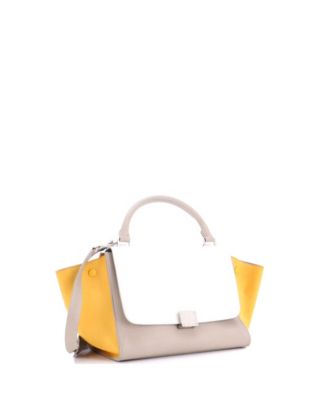 Small Trapeze Bag Leather with Patent