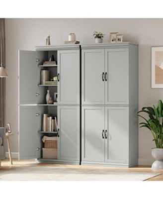 Pantry Cabinet, Freestanding Kitchen Pantry Storage Cabinet,70 in Cupboard, Tall Storage Cabinet with Doors and Adjustable Shelves