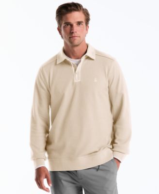 Men's Slim-Fit Waffle Knit Polo Sweater
