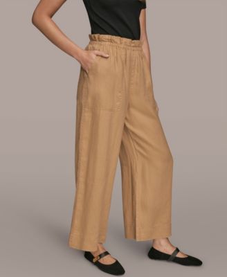 Women's High-Rise Relaxed Linen Pants