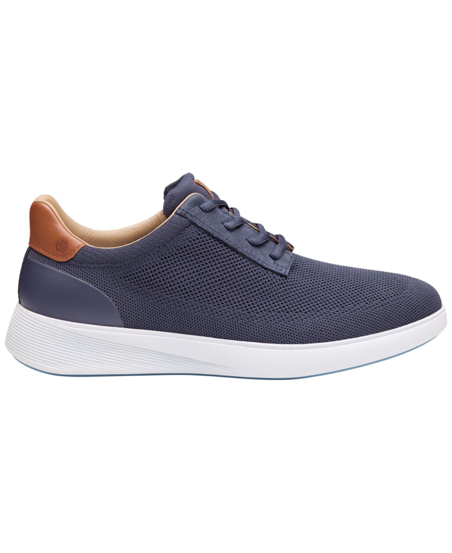 Мужские кроссовки Johnston & Murphy Ackerson Knit Lace-Up, цвет: Тёмно-синий вязаный — фото 2