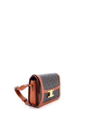 Medium Triomphe Shoulder Bag Triomphe Coated Canvas