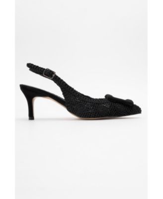 Women's Ensley Knitted Buckled Pointed Toe Pump