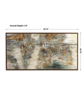 Behind The Falls Abstract Art