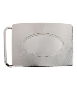Men's Oval Signet Brass Based Compression Belt Buckle