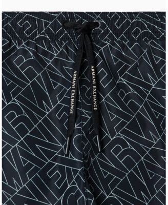 Men's Logo Print Swim Trunk