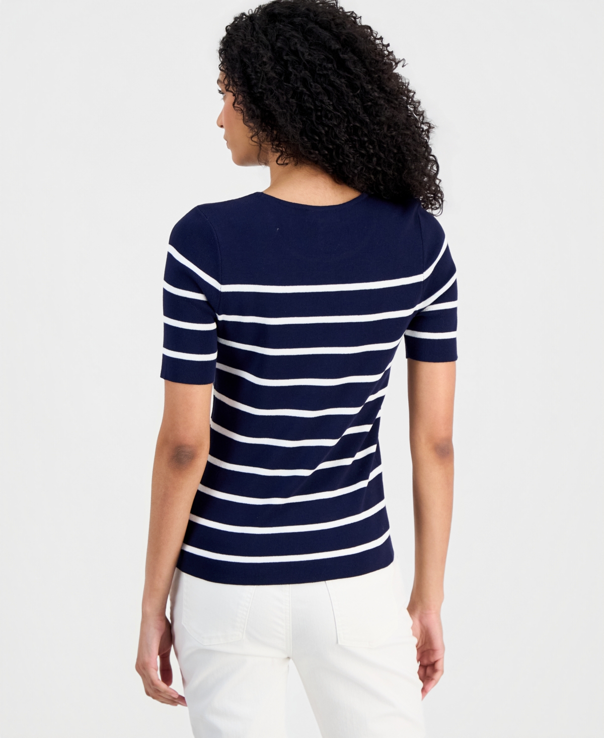 Tahari Asl Women's Striped Sweater T-Shirt