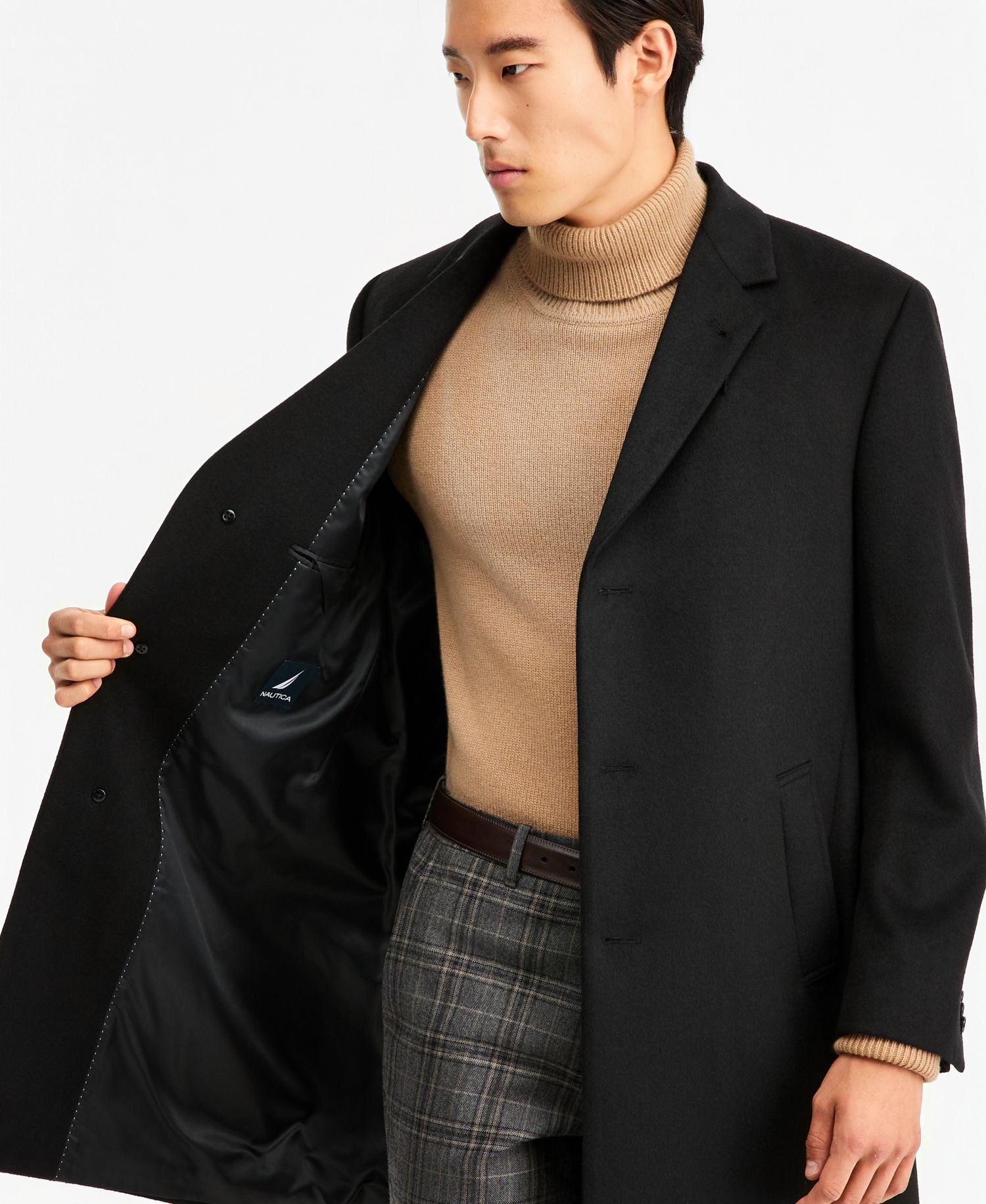 Men's Classic-Fit Camber Wool Overcoat