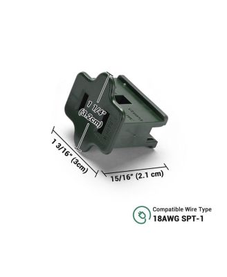 10Pcs SPT-1 Slip Plug Female Vampire Plug UL Listed for Christmas Light